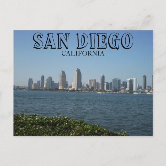 San Diego - Uitzicht van het centrum van Coronado Briefkaart (Voorkant)