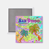 San Diego Vacation Doel Magnet (Voorkant / Achterkant)