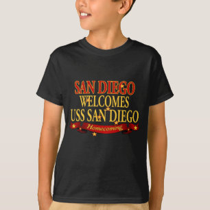 San Diego verwelkomt USS San Diego T-shirt