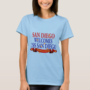 San Diego verwelkomt USS San Diego T-shirt