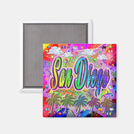 San Diego Vista Express Magnet (Voorkant / Achterkant)
