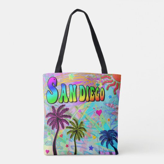San Diego Vivid Romance Canvas tas (Achterkant)