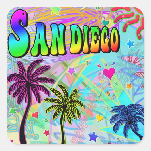 San Diego Vivid Romance Sticker (Voorkant)