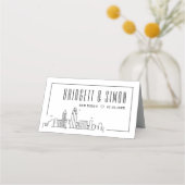 San Diego Wedding | Kaarten voor tabelnaam plaatse Plaatskaartje (Achterkant)