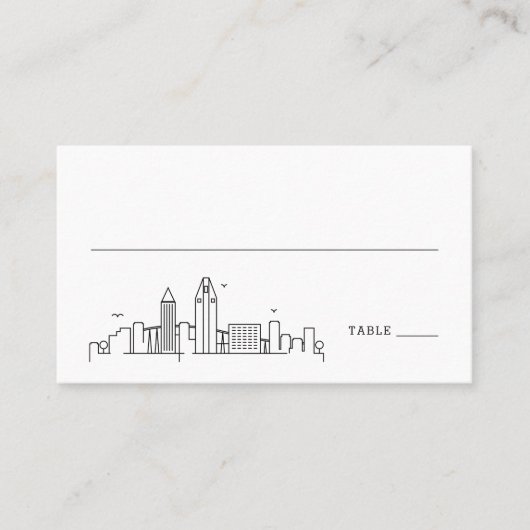 San Diego Wedding | Plaats kaarten voor en achter Plaatskaartje (Voorkant)