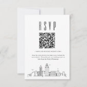 San Diego Wedding QR-code RSVP (Voorkant)