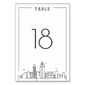 San Diego Wedding | tafelnummer (Voorkant)