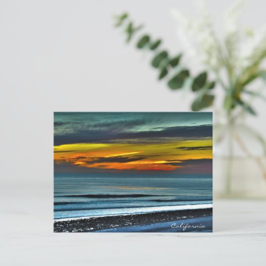 San Diego Winter Sunset Briefkaart (Staand voorkant)