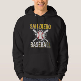 San Diego witte honkbal Hoodie