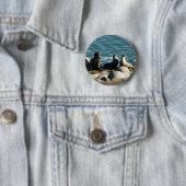 San Diego Zeeleeuwen Ronde Button 5,7 Cm (In situ)