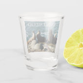 San Diego Zeeleeuwen Shot Glas (Achterkant)