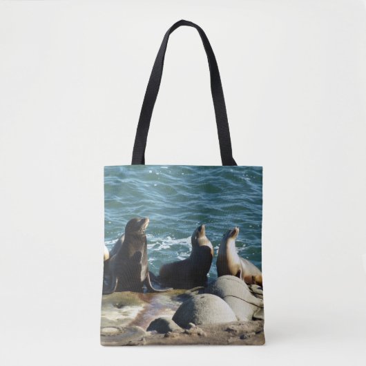 San Diego Zeeleeuwen Tote Bag (Voorkant)