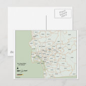 San Diego Zip-codekaart Briefkaart (Voorkant / Achterkant)