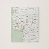 San Diego Zip-codekaart Legpuzzel (Verticaal)