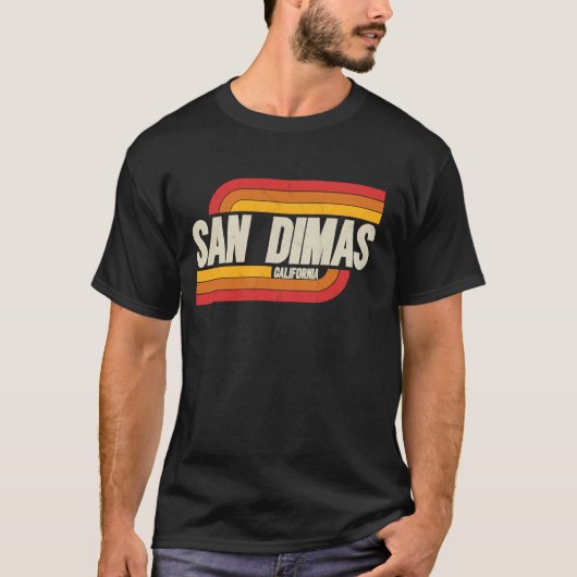 San Dimas CA Antiek Souvenir T-shirt (Voorkant)