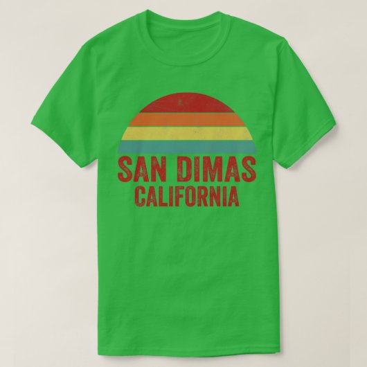 San Dimas CA Californië T-shirt (Design voorkant)