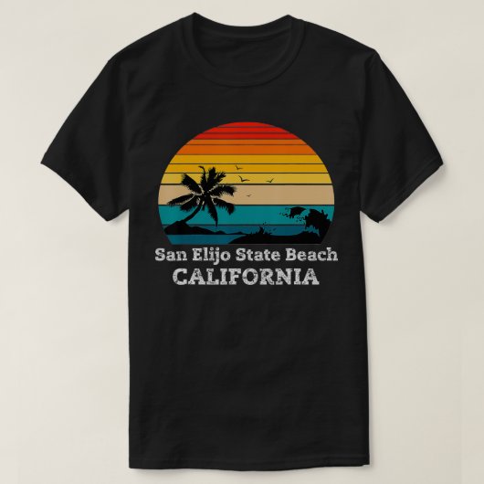 San Elijo State Beach California T-shirt (Design voorkant)
