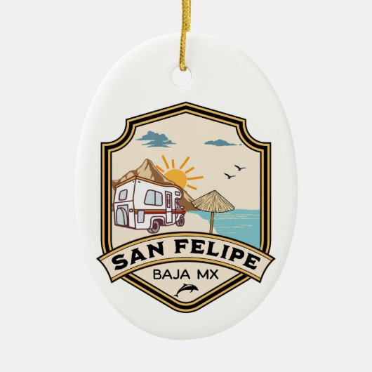 San Felipe Baja California Sur Mexico Keramisch Ornament (Voorkant)