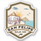 San Felipe Baja California Sur Mexico RV Sticker (Voorkant)