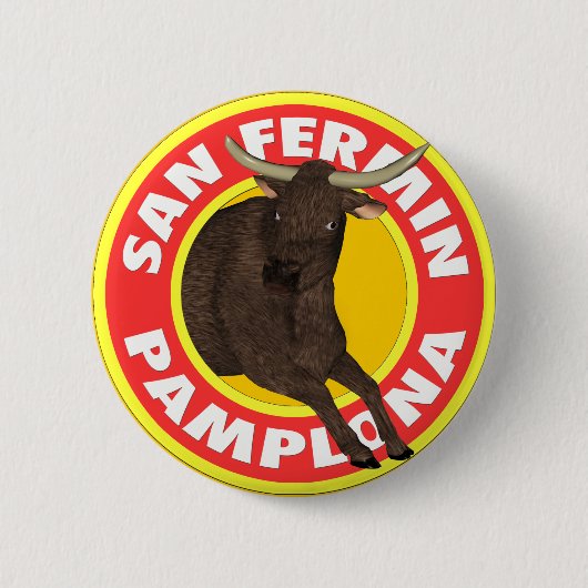 San Fermin de Pamplona Ronde Button 5,7 Cm (Voorkant)