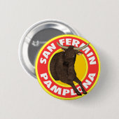 San Fermin de Pamplona Ronde Button 5,7 Cm (Voorkant /achterkant)