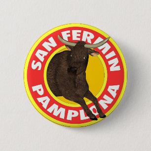 San Fermin de Pamplona Ronde Button 5,7 Cm