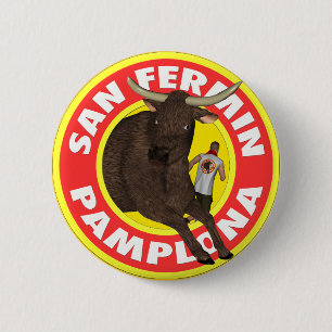 San Fermin de Pamplona Ronde Button 5,7 Cm