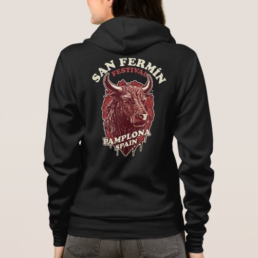 San Fermin Festival - Running of the Bulls Hoodie (Achterkant)