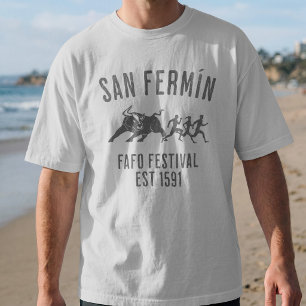 San Fermin Pamplona Spanje Stierenrennen T-shirt