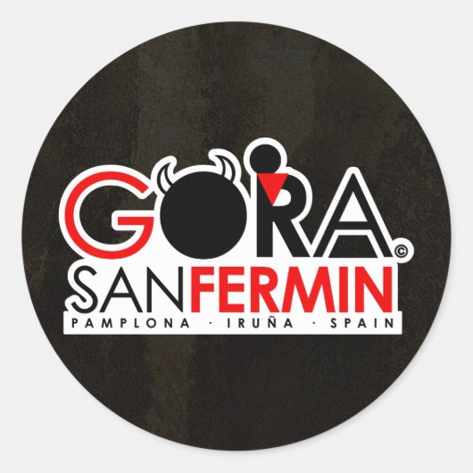 SAN FERMIN SPECIAL EDITION RONDE STICKER (Voorkant)