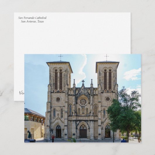 San Fernando Cathedral Briefkaart (Voorkant / Achterkant)