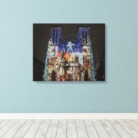 San Fernando Cathedral Canvas Afdruk (Insitu (Houten vloer))
