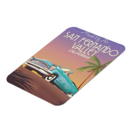 San Fernando Valley Californië vintage reisposter Magneet