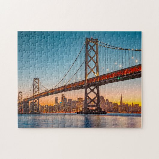 San Fran Bridge San Fran Skyline San Fran Bay Brid Legpuzzel (Horizontaal)