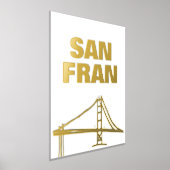 SAN FRAN BRIDGE | san francisco GOLD Folie Afdrukken (Laagn)