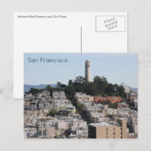 san fran coit straten briefkaart (Voorkant / Achterkant)