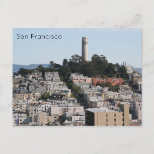 san fran coit straten briefkaart