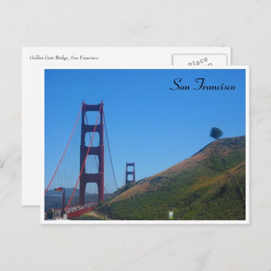 san fran golden gate - grens briefkaart (Voorkant / Achterkant)