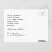 San Fran Skyline Etched BW Paars Save the Date Aankondigingskaart (Achterkant)