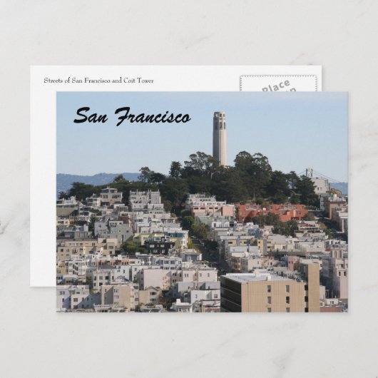 san fran straten briefkaart (Voorkant / Achterkant)