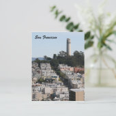 san fran street toren briefkaart (Staand voorkant)