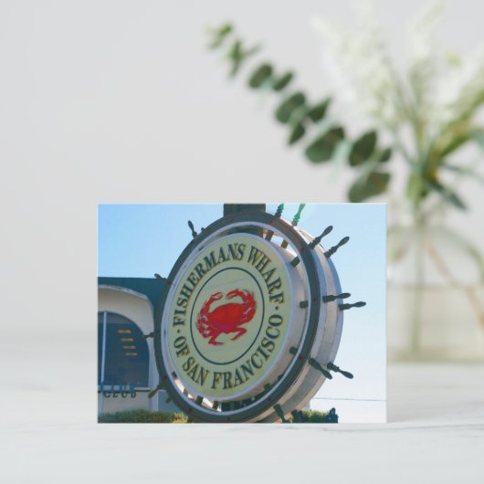 san fran wharf - teken briefkaart (Staand voorkant)