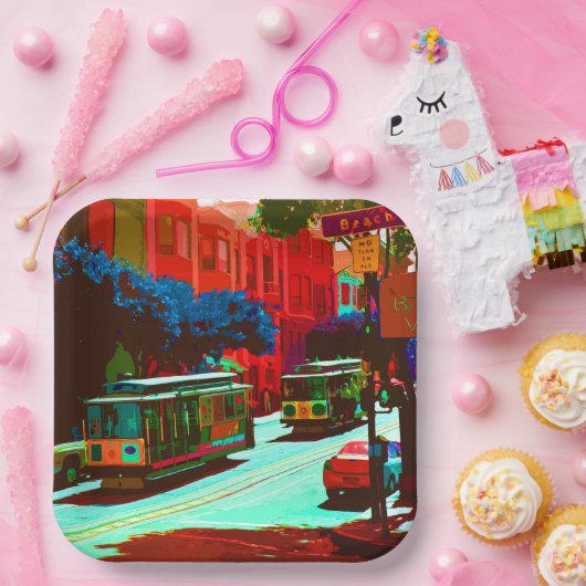 San Francisco 001 Papieren Bordje (Feest)