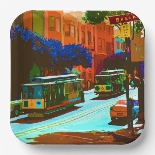 San Francisco 002 Papieren Bordje (Voorkant)