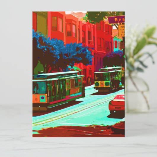 San Francisco 005 Feestdagenkaart (Staand voorkant)