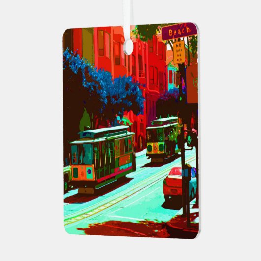 San Francisco 005 Metalen Ornament (Voorkant links)