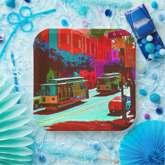 San Francisco 005 Papieren Bordje (Feest)