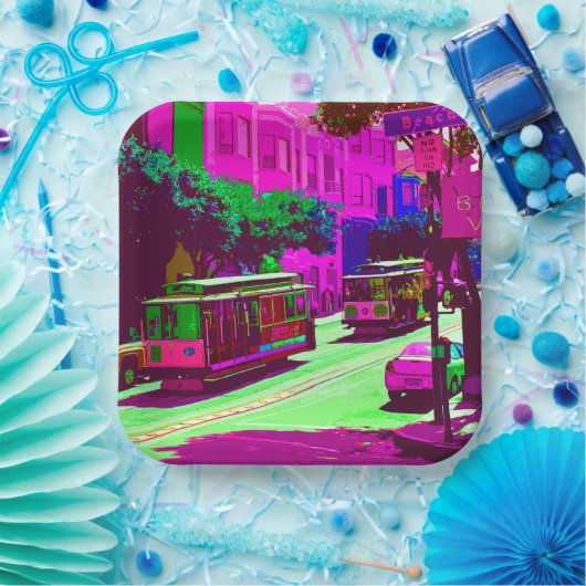 San Francisco 009 Papieren Bordje (Feest)