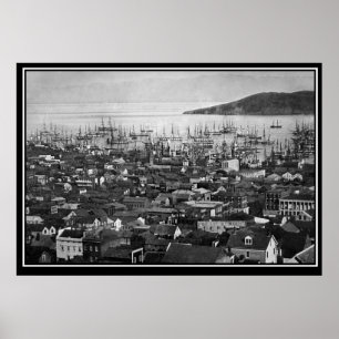 San Francisco 1851 vintage foto poster
