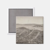 San Francisco, 1862 uit Russian Hill Magneet (Voorkant / Achterkant)